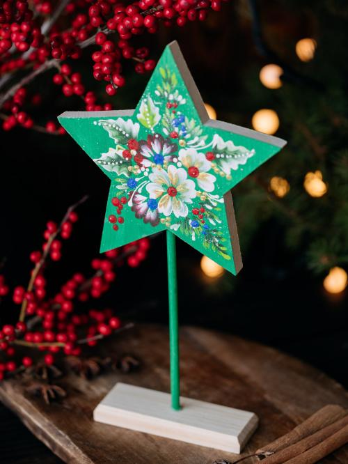 gwiazdka duża zielona