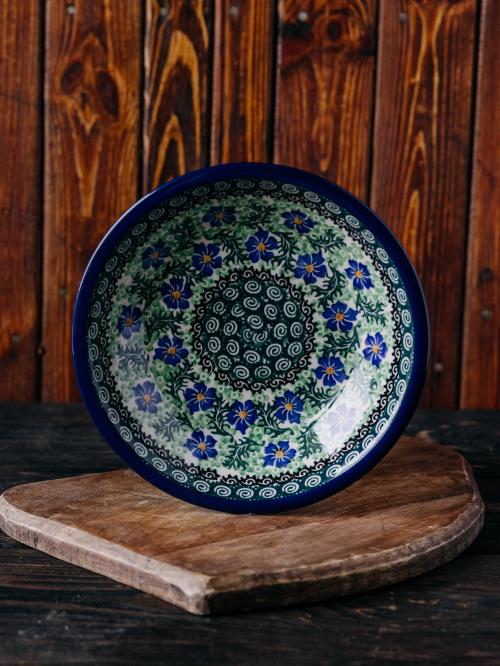 talerz głęboki chabry