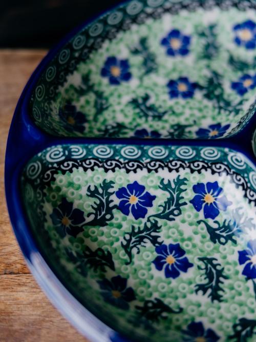 zbliżenie na wzór chabrów