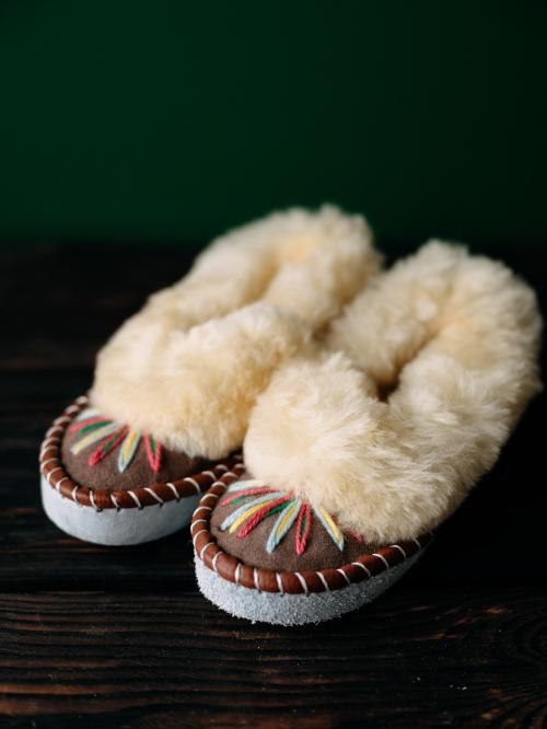 bambosze jasny brąz