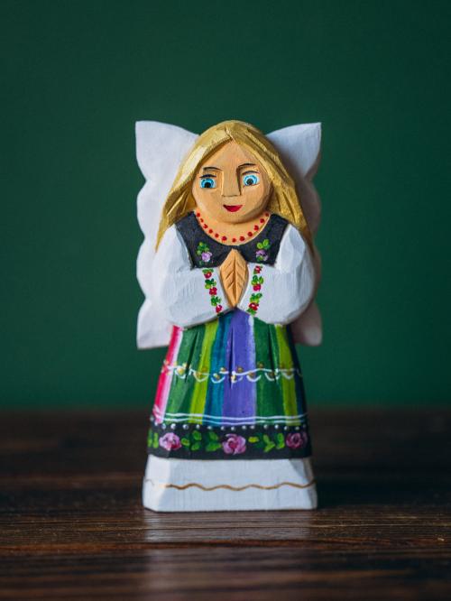 anioł łowicki 12 cm