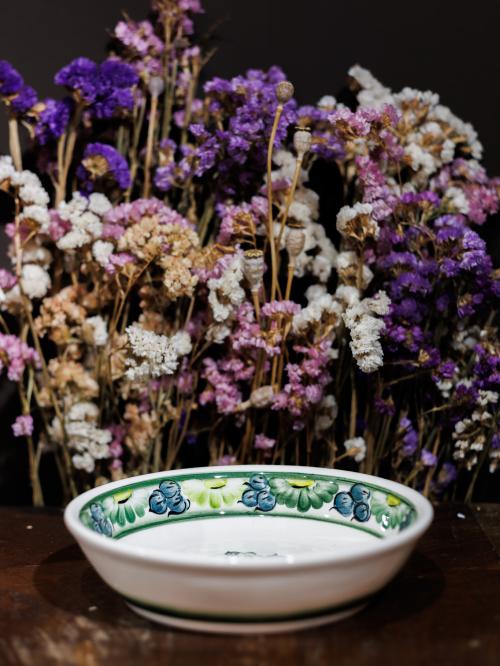 miska fajans na płasko