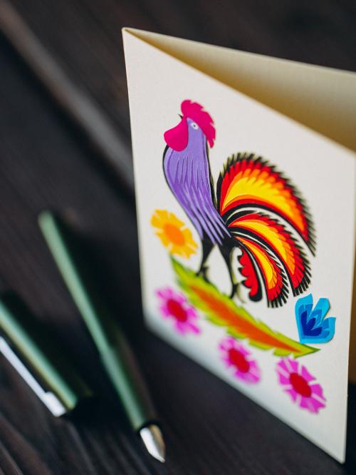 zdjęcie kartki od góry