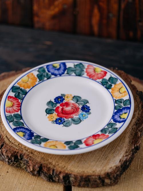 talerz duży z fajansu włocławek