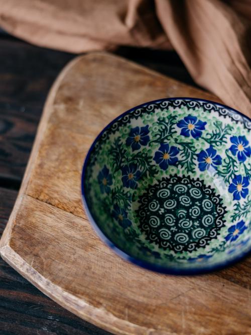 miska mała chabry od góry