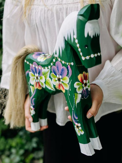 zielony konik