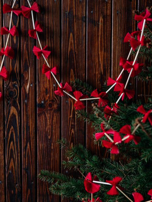 łańcuch choinkowy czerwony