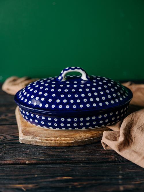 naczynie do zapiekania z pokrywką groszki