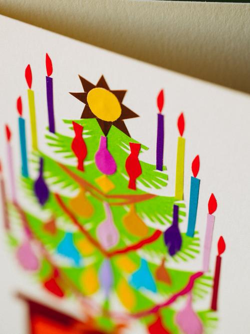 zbliżenie na choinkę