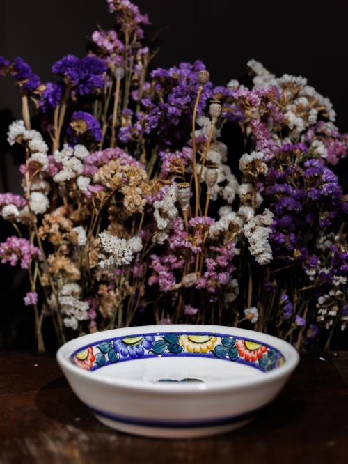 miska fajans na płasko