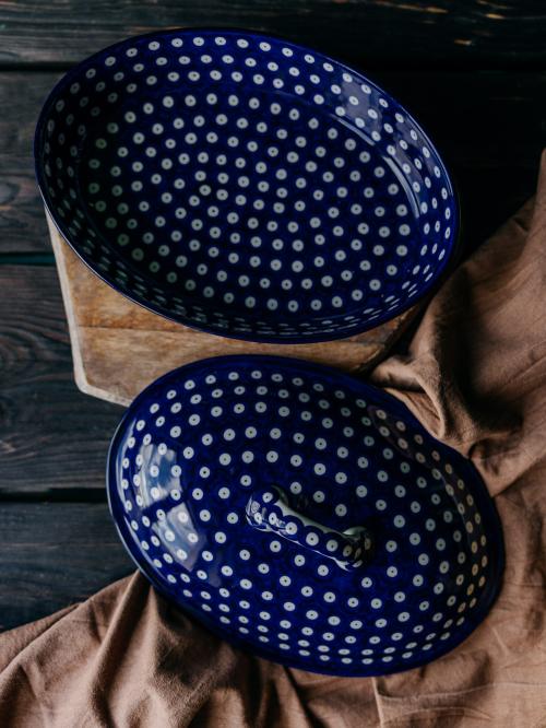 Naczynie do zapiekania z otwartą pokrywką