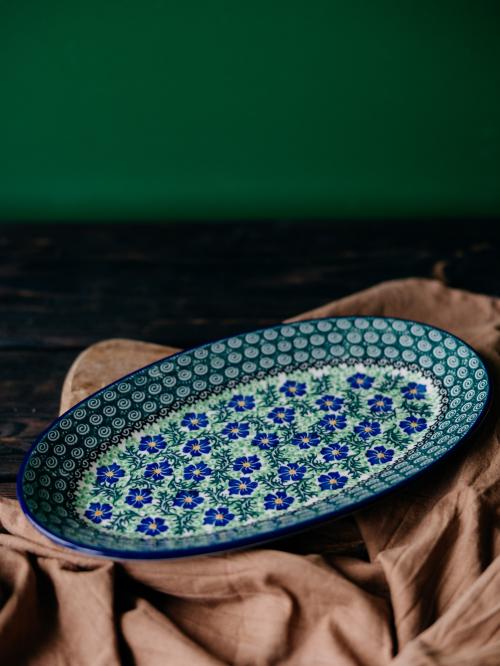 półmisek duży na zielonym tle