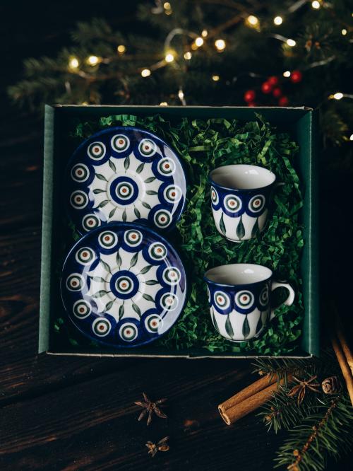 zestaw prezentowy z filiżankami expresso