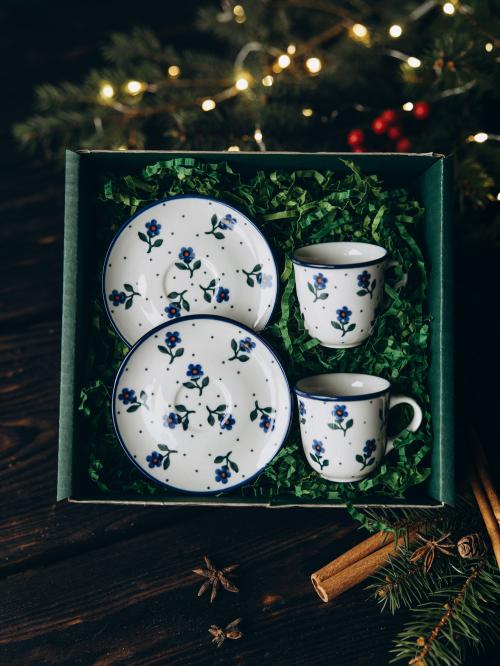 zestaw prezentowy z filiżankami expresso