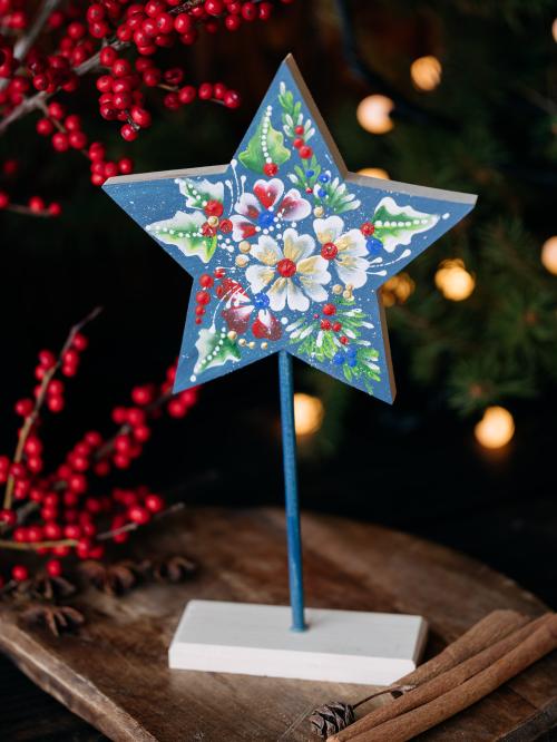 gwiazdka duża granatowa