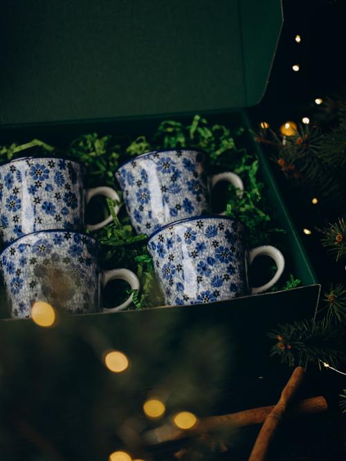 zestaw kubków łąka