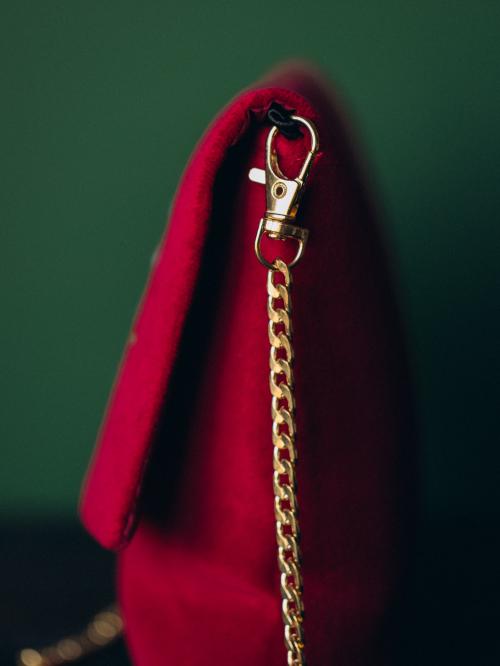 kopertówka bordowa bokiem