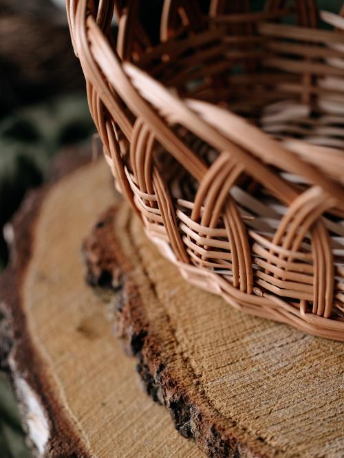 zbliżenie na plecionkę