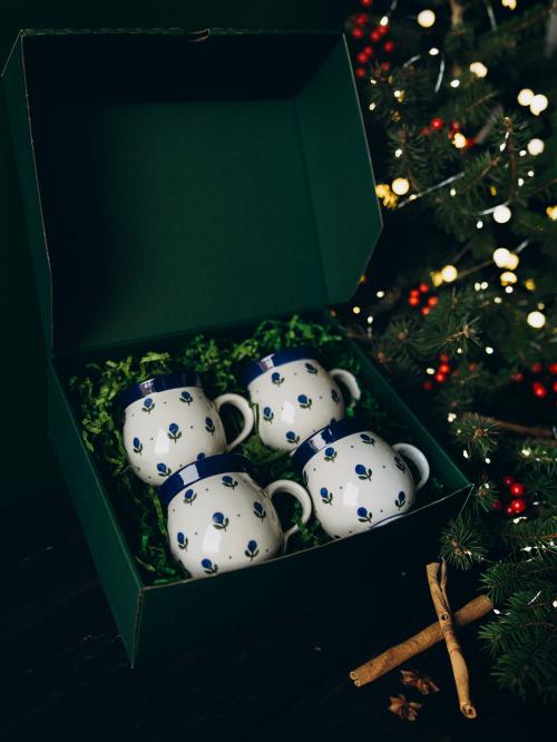 komplet kubków czeskich jagódki