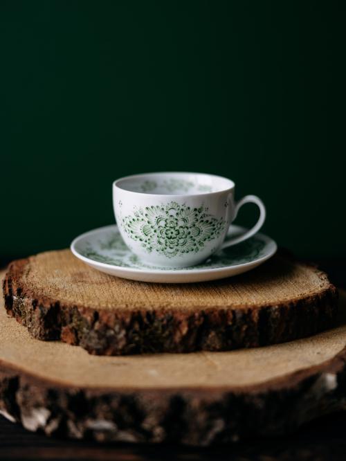 filiżanka okrągła porcelana opolska wzór morski