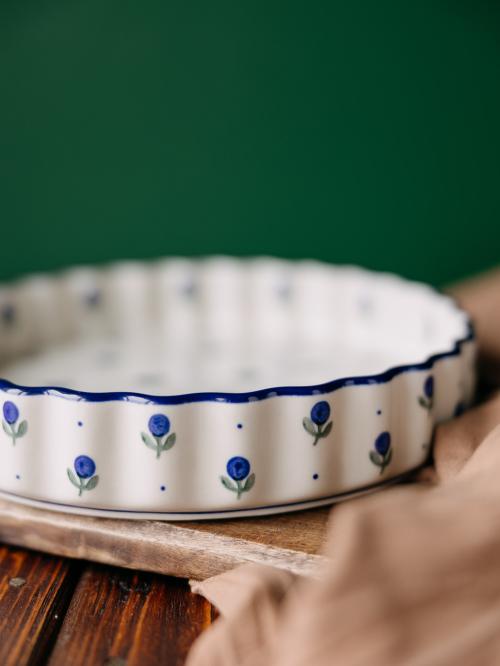 dwie formy do pieczenia tarty jagódki