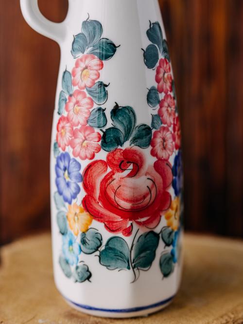 butelka do oliwy z kolorowym wzorem