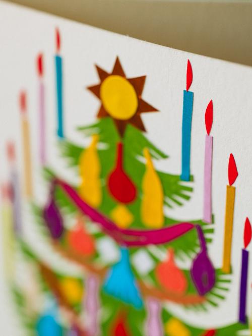 zbliżenie na choinke