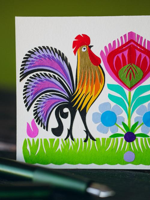 zbliżenie na koguta