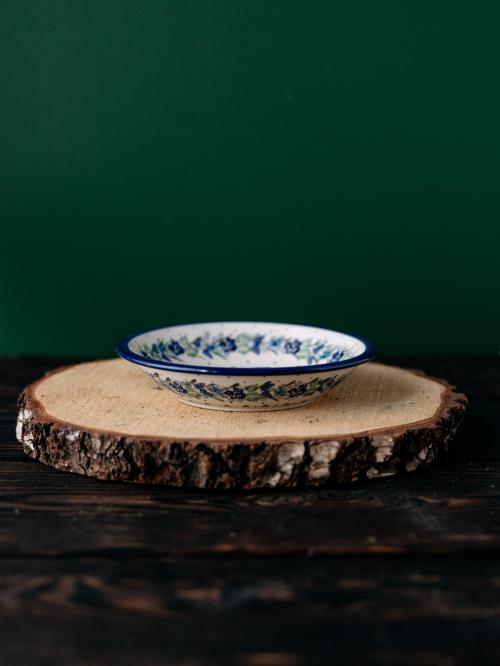 Talerz głęboki Wianek na zielonym tle