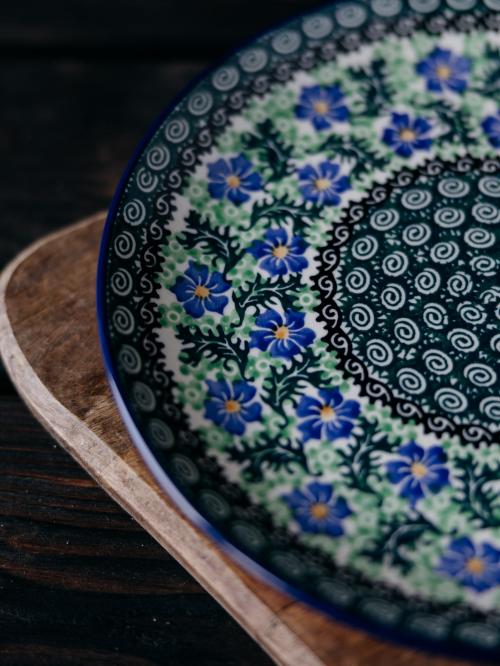 zbliżenie na wzór chabrów