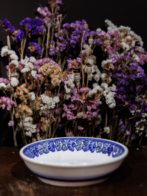 miska fajans na płasko