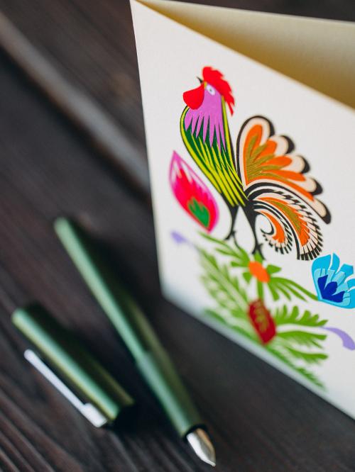 zdjęcie kartki od góry