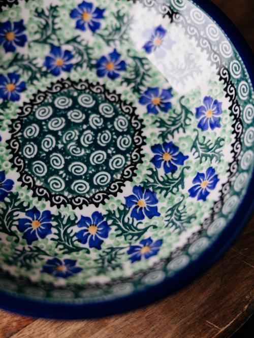 zbliżenie na wzór chabrów