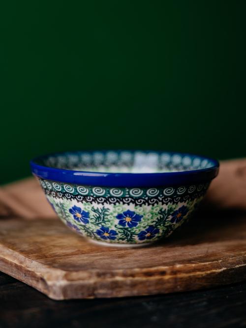 miska średnia 17 cm chabry ceramika bolesławiec