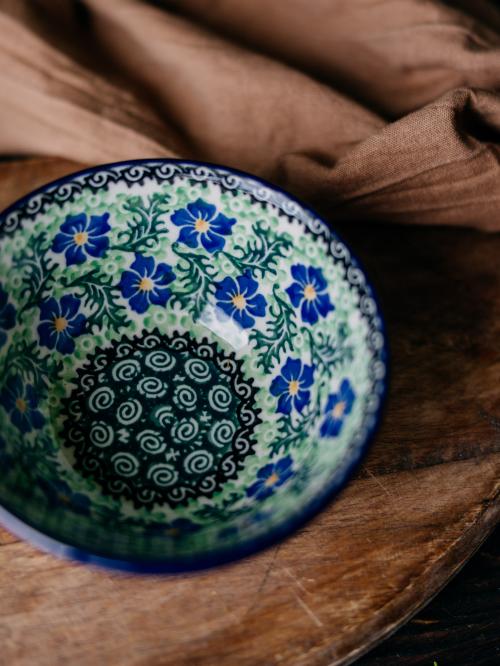 miska mała chabry ceramika boleslawiec