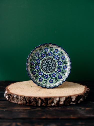 Forma do pieczenia tarty Chabry 18 cm - Ceramika Bolesławiec