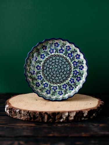 Forma do pieczenia tarty Chabry 23 cm - Ceramika Bolesławiec