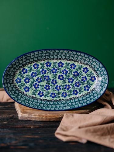 Półmisek duży Chabry - Ceramika Bolesławiec