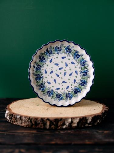 Forma do pieczenia tarty Wianek 23 cm - Ceramika Bolesławiec