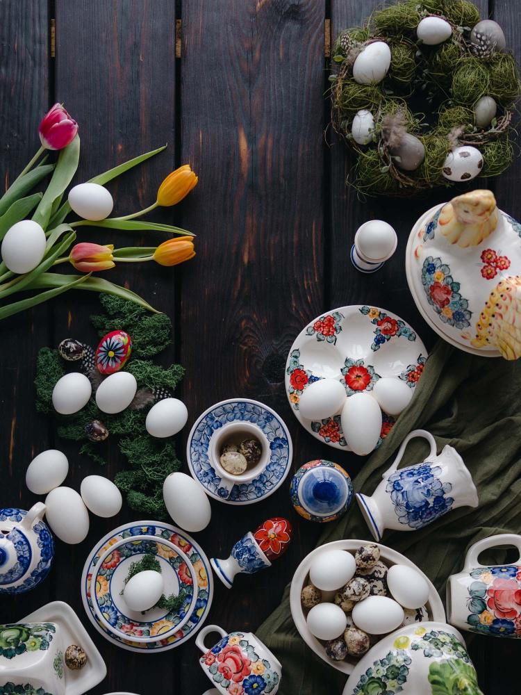 Ceramika Fajans ręcznie malowana