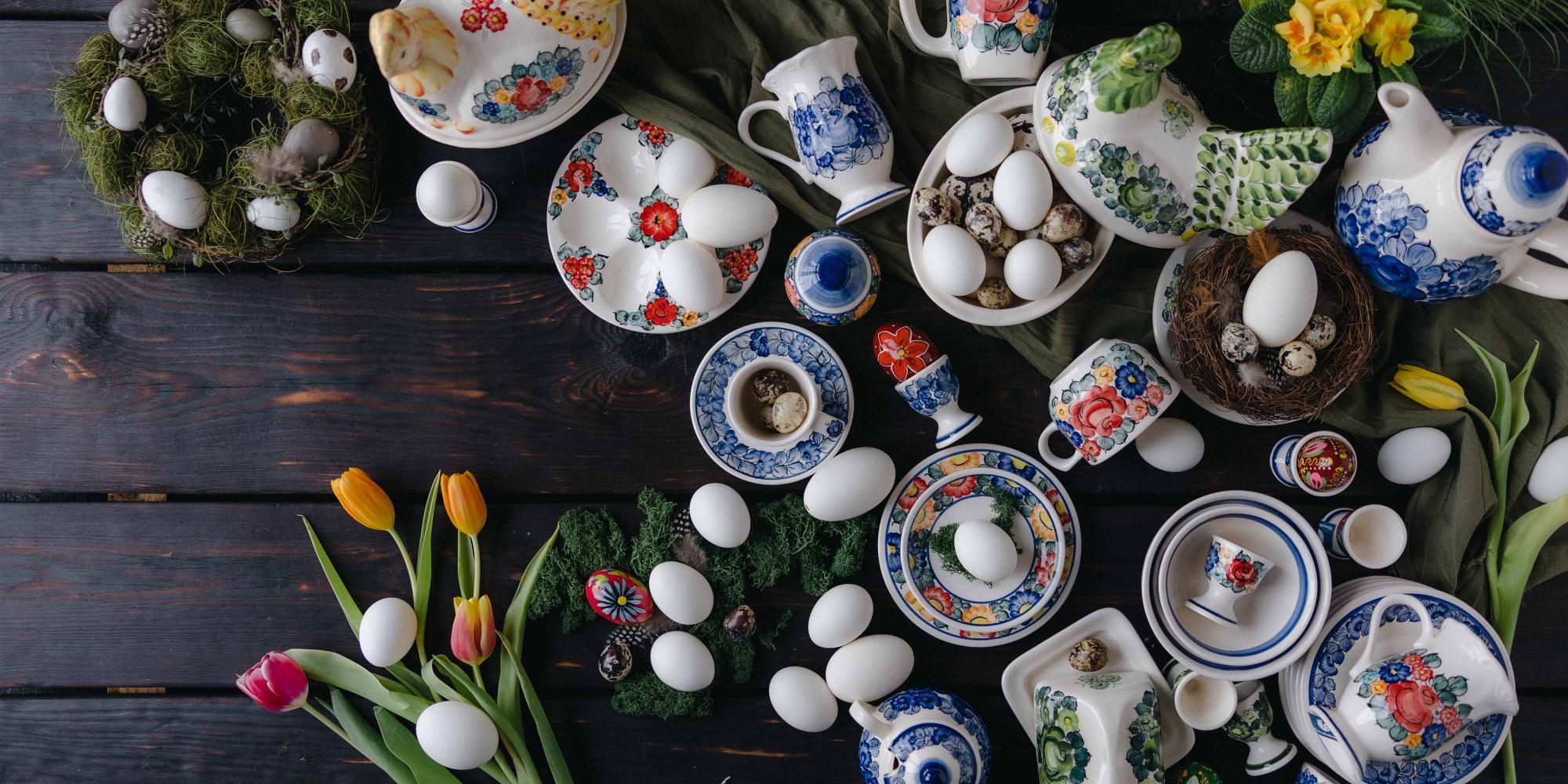 Ceramika Fajans ręcznie malowana