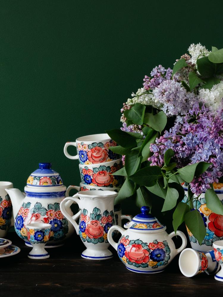 Ceramika Fajans ręcznie malowana